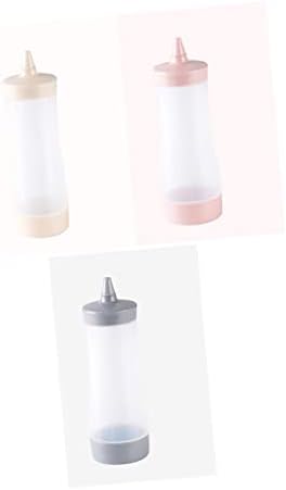 STOBAZA 2pcs Reusable Clear Condiment Bottles