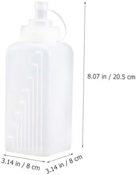 HOLIDYOYO Square Squeeze Bottles for Lunch Box and Salad Use