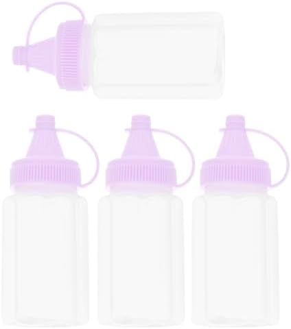 HOLIDYOYO 4PC Refillable Condiment Squeeze Bottles 1