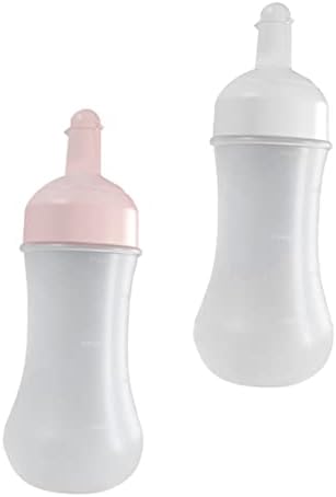 BESTOYARD 2Pcs 350ml Squeeze Bottles for Ketchup Jam and Salad Dressing
