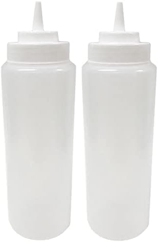 Clear Condiment Squeeze Bottle 32 Oz for Kitchen Use