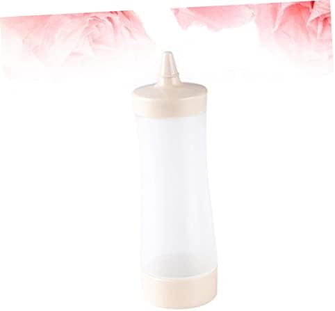 HOLIDYOYO 350ml Reusable Squeeze Bottle for Salad Dressing and Condiments