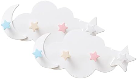 2pcs Cartoon Star and Moon Wall Hangers for Kids Room
