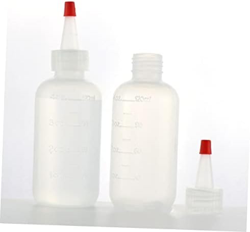 HOLIDYOYO Plastic Condiment Squeeze Bottles with Scale 120ml Set of 15