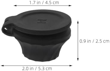 Beaupretty 6pcs Black Plastic Flip Caps for Squeeze Bottles 1