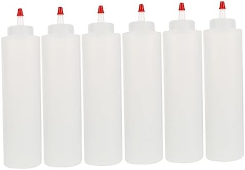 CIYODO 6pcs Lightweight Squeeze Condiment Bottles Leakproof