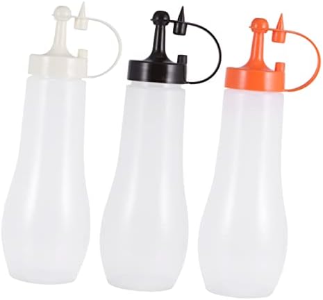 Cabilock Salad Dressing Bottle Set of 3 with Lids