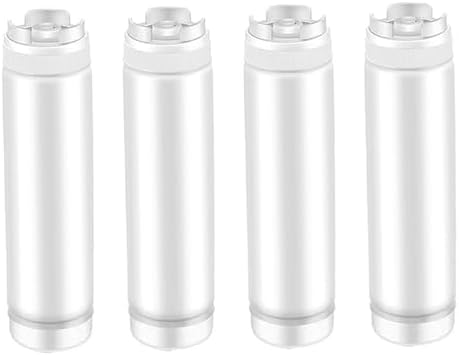 4Pcs Reusable Squeeze Bottles with Lids 480ml