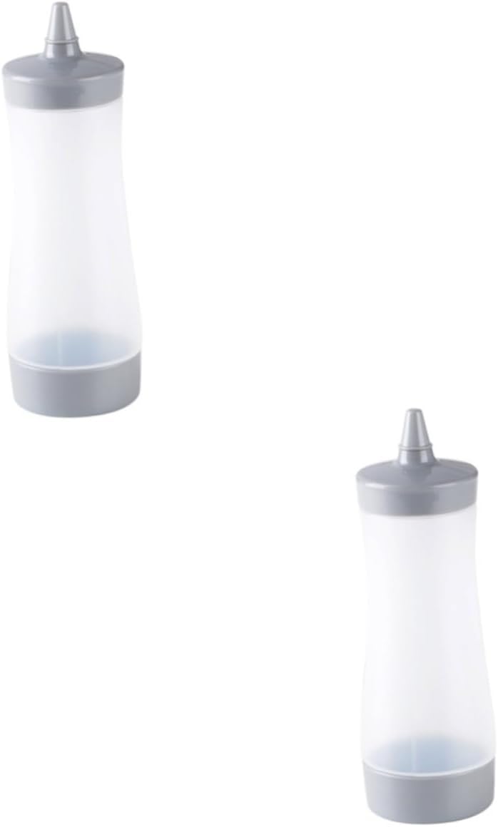 HOLIDYOYO 2pcs Condiment Squeeze Bottles Reusable