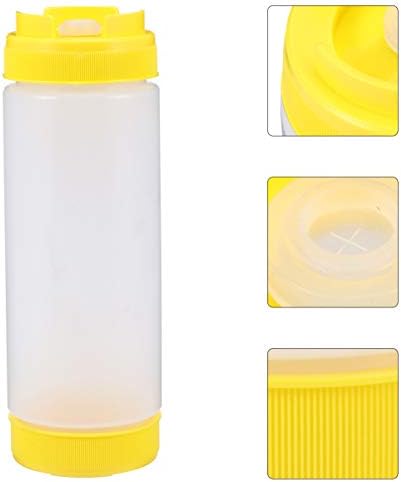 Food Grade Plastic Squeeze Bottles Two-in-One Sauce Containers