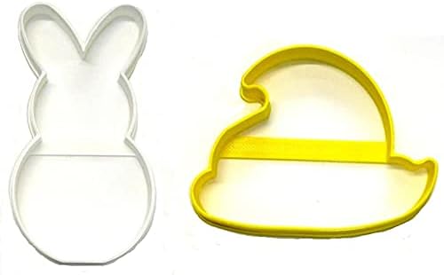Easter Chick and Bunny Cookie Cutters Set of 2