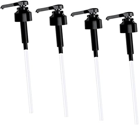 FOMIYES 4Pcs Condiment Squeeze Bottle Pump Set for Kitchen Use