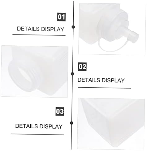 HOLIDYOYO Square Squeeze Bottles for Lunch Box and Salad Use