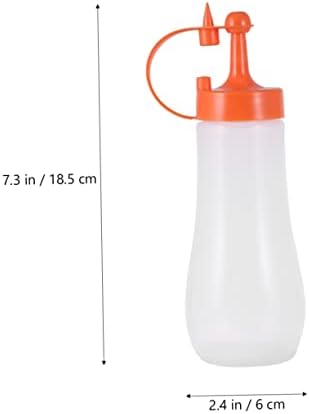 GREENADSCAPE Clear Condiment Squeeze Bottle for Kitchen Use