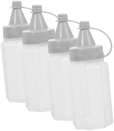 3 Pack Reusable Honey Squeezing Bottles for Ketchup Mustard Salad Dressing
