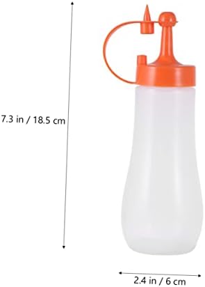 3PCS Salad Dressing Bottle Set - Cream Coffee Orange Tomato Sauce Squeeze Bottles