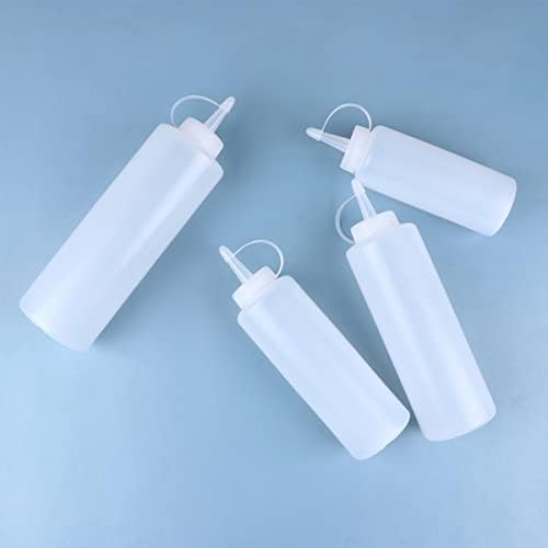 CIYODO 24 oz Condiment Squeeze Bottles 2 Pack Reusable Kitchen Set