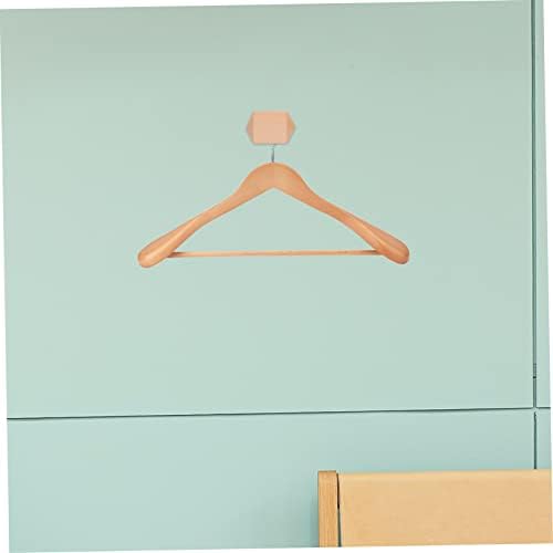 1 Set Multi Functional Wooden Wall Hooks for Coats Hats Bags 1