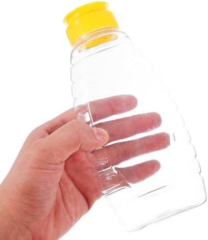 HOLIDYOYO 4pcs Jam Bottle Squeeze Honey Dispenser