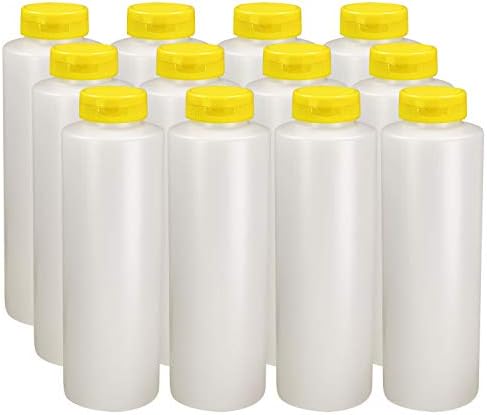 Pinnacle Mercantile 16 oz Condiment Squeeze Bottles Set of 12 1