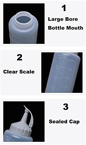 WINGSIGHT 3 Pack 12 Oz Condiment Squeeze Bottles with Twist Cap