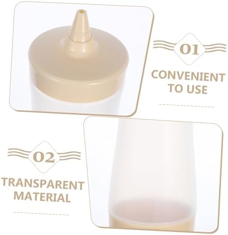 BRIGHTFUFU Plastic Condiment Squeeze Bottles