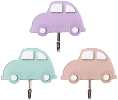 Zerodeko 3PCS Adhesive Wall Hooks Cloud Design Key Holder