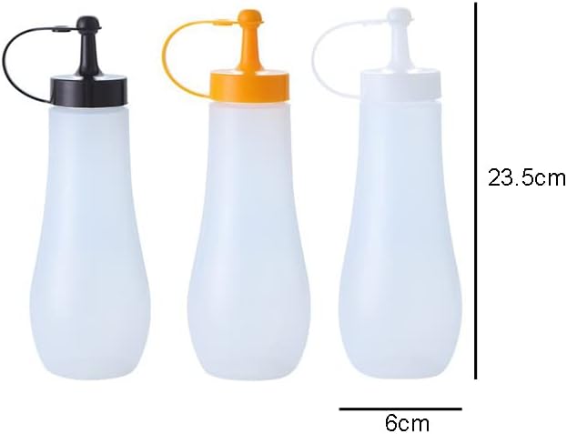 2-Piece Condiment Squeeze Bottles with Twist Cap - Orange 16oz