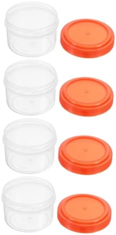 EXHUMKY 4PCS Mini Ketchup Bottles Travel Condiment Containers 1