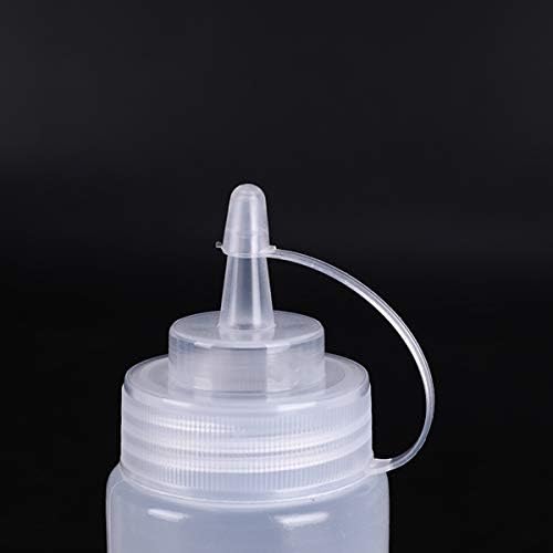 12Pcs Condiment Squeeze Bottles with Twist Cap and Measurements