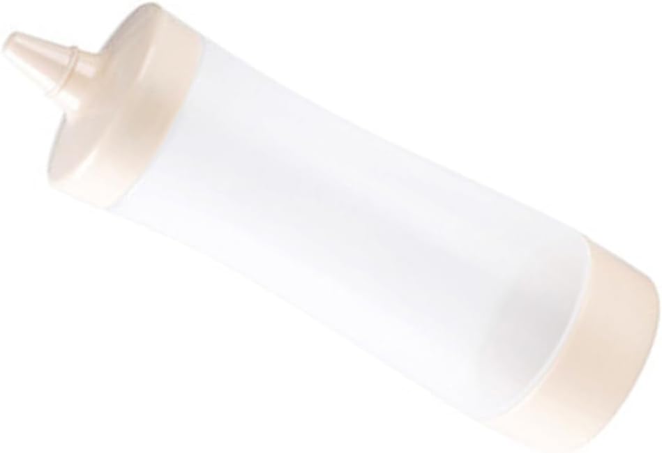 HOLIDYOYO 350ml Reusable Squeeze Bottle for Salad Dressing and Condiments