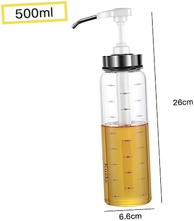 500ml Salad Sauce Pump Bottle with Spring Lid