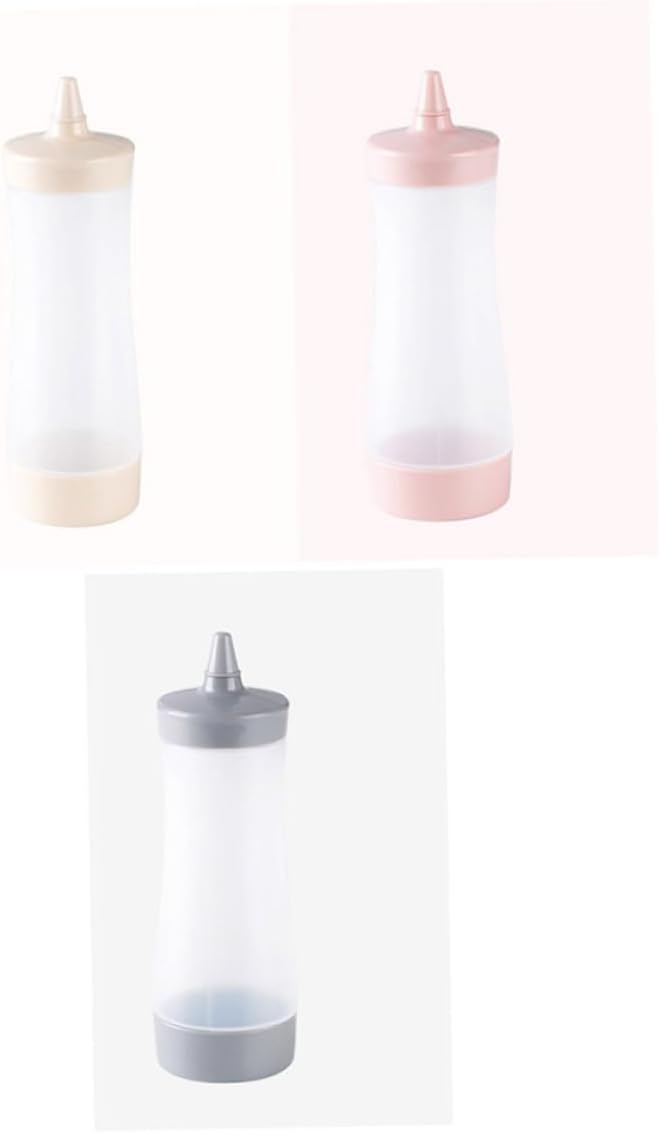 HOLIDYOYO 2pcs Condiment Squeeze Bottles Reusable