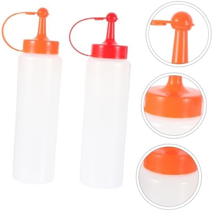 Sturdy PE Squeeze Bottles for Salad Dressing Ketchup Mustard