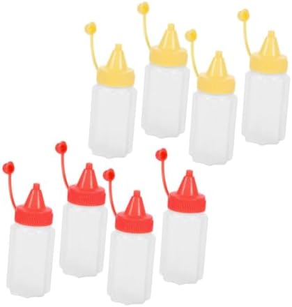 CIYODO Multipurpose Mini Condiment Bottles 8 Pcs Leak Proof for Kitchen Travel