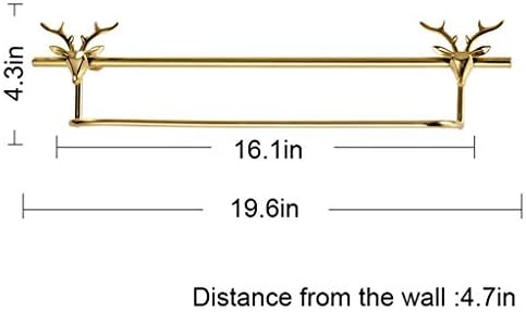KIZQYN Golden All-Copper Coat Hook Wall Mounted