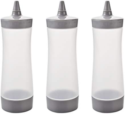 3pcs Squeeze Bottle Set for Ketchup Mustard and Dressing
