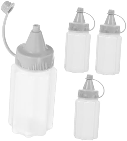 12 Pcs Dark Grey PP Condiment Squeeze Bottles 1
