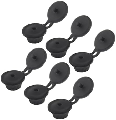 BIUDECO 6pcs Inverted Flip Top Shampoo Caps Leak Proof Reusable