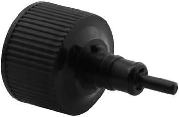 24-Piece Black Plastic Squeeze Bottle Caps
