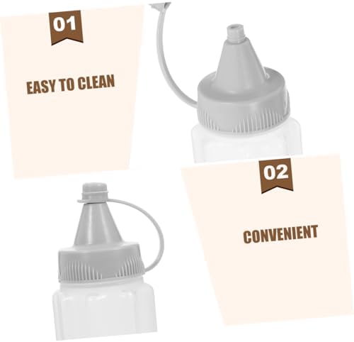 Cabilock Reusable Condiment Squeeze Bottles for Kitchen Use 1