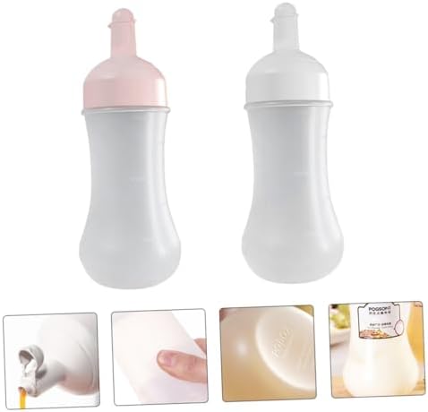 PRETYZOOM 350ml Condiment Squeeze Bottles Set of 2