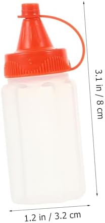 NAMOARLY Condiment Squeeze Bottles with Airtight Lids