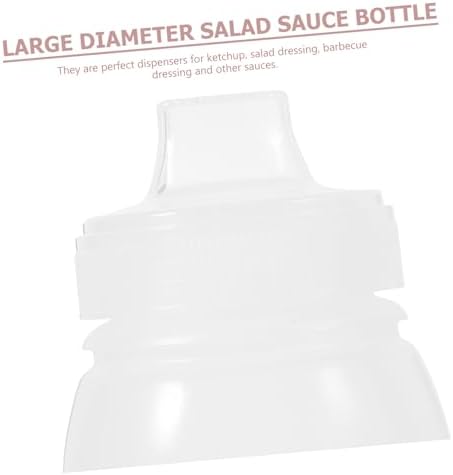 6pcs Sauce Squeeze Bottles for Salad Dressing Wide Mouth Ketchup Bottles