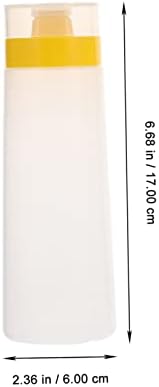 Plastic Salad Squeeze Bottles with Leak Proof Lid
