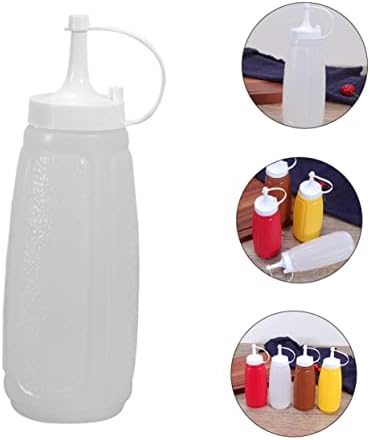 HOLIDYOYO Squeezing Sauce Bottle with Lid for Kitchen Use 1