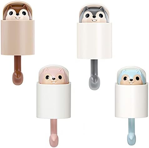 Cute Squirrel Keychain Hooks for Kids and Home Decoration