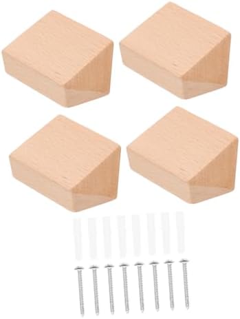1 Set Multi Functional Wooden Wall Hooks for Coats Hats Bags 1