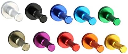 Garneck 10 Pcs Solid Aluminium Wall Hooks