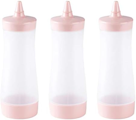 Cabilock 3pcs Mustard Ketchup Squeeze Bottles